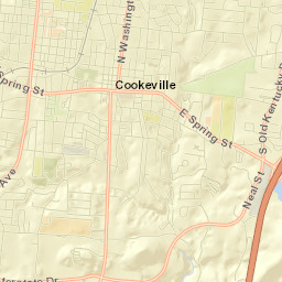 Cookeville Street Map