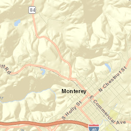 Monterey Street Map