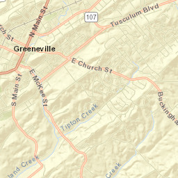 Greeneville Street Map