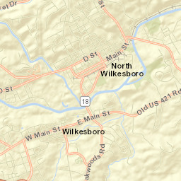 Wilkesboro Street Map