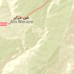 ’Aïn Merane Street Map