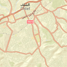Chlef Street Map