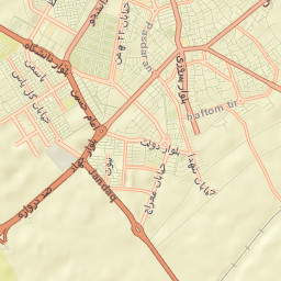 Damghan Street Map