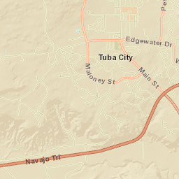 Tuba City Street Map
