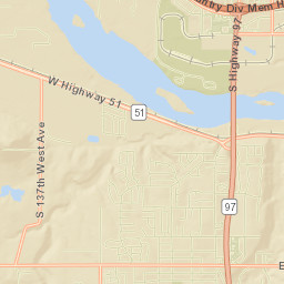 101 Oak Street, Sand Springs, OK Street Map