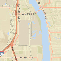 Red Fork Expressway Tulsa OK 74107 Street Map
