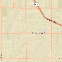 2821 South Gary Place, Tulsa, OK 74114 Street Map