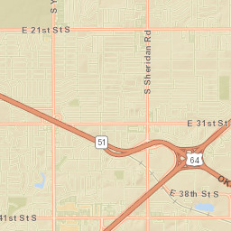2401-2499 South 77th East Avenue, Tulsa, OK Street Map