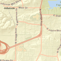 Fulbright Expressway & Interstate 540 Street Map