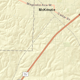 McKenzie Street Map