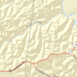 1936-1998 Tennessee 1 Kingston Springs TN Street Map