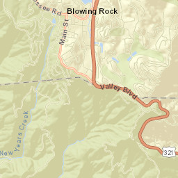 Blowing Rock Street Map