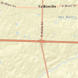 113 East Main Street, Yadkinville, NC 27055 Street Map