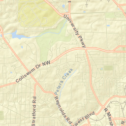 Forsyth County Street Map