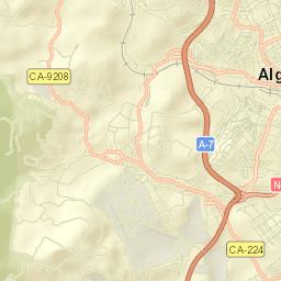 Algeciras Street Map