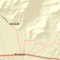 Bozyazı Street Map