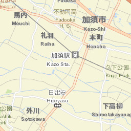 Kazo Street Map