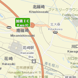Kazo-shi Street Map