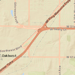 Oakhurst Street Map