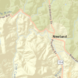 Avery County Street Map