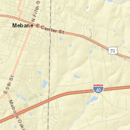 Mebane Street Map