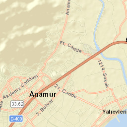 Anamur Street Map