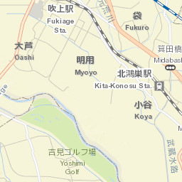 Fukiage-fujimi Street Map