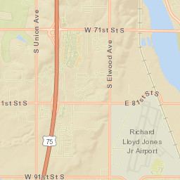 1101-1167 W 91st Street South, Tulsa, OK Street Map