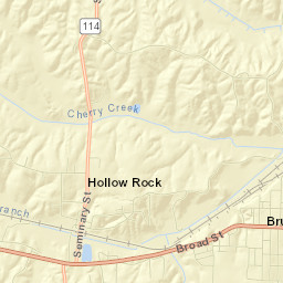 Bruceton Street Map