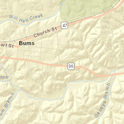 Burns Street Map