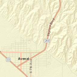 Avenal Street Map