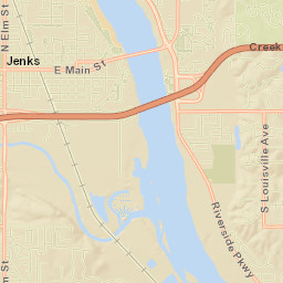East 96th Street, Jenks, OK 74037, USA Street Map
