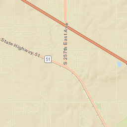 South 257th East Avenue, Broken Arrow, OK Street Map
