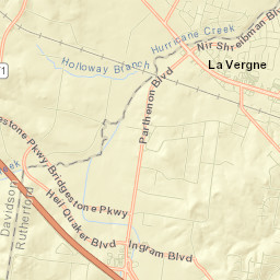 La Vergne Street Map