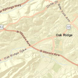 Oak Ridge Street Map