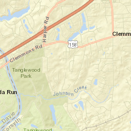 Clemmons Street Map