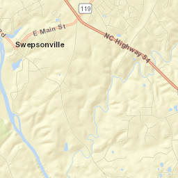 Swepsonville Street Map