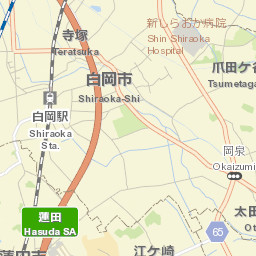 Shiraoka-shi Street Map