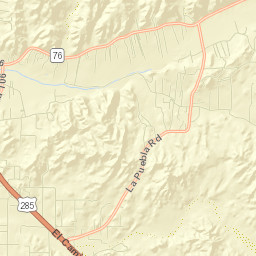 El Valle de Arroyo Seco Street Map