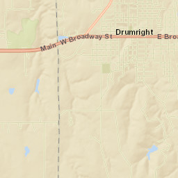 108 South Pennsylvania Avenue Drumright Street Map
