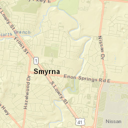 Smyrna Street Map