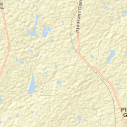 Pleasant Garden Street Map