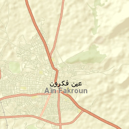 Aïn Fakroun Street Map