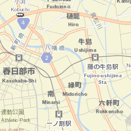 Kasukabe Street Map