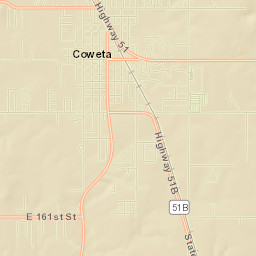 Coweta Street Map
