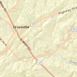Crossville Street Map