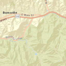 Yancey County Street Map