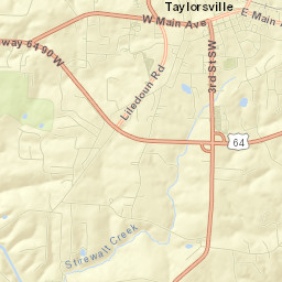 Alexander County Street Map