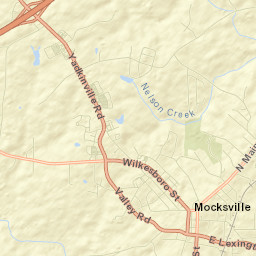 Mocksville Street Map