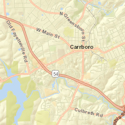 Carrboro Street Map